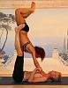 Foto Partner Yoga Bogusia & Lutz Viparita carani + Ardho mukha vrksana 