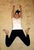 Variacion Heroe asana by Margarita Photo Yoga pupil 